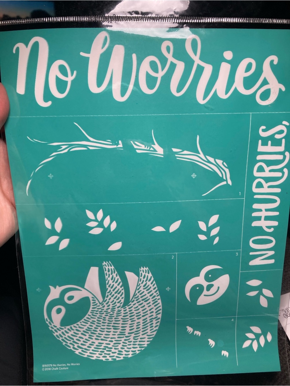 Chalk Couture-No Hurries No Worries-8.5x-11